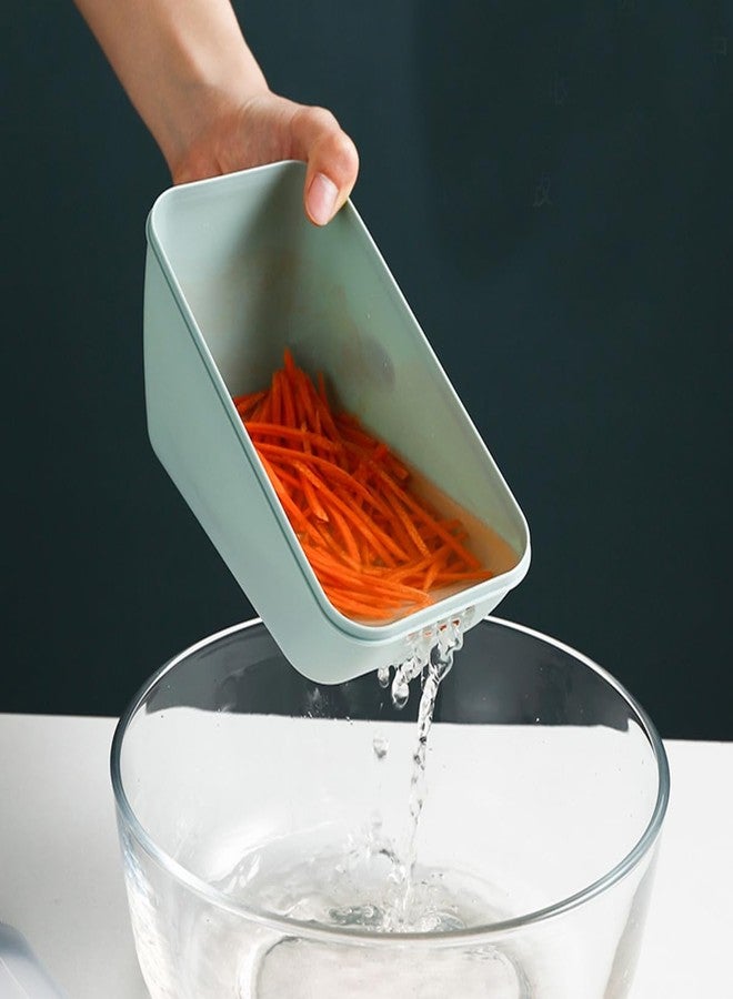 Potency قطاعة طعام قوية من الفولاذ المقاوم للصدأ، مصنوعة من مادة ABS، لون أزرق - Image 4